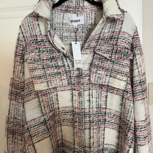 BB Dakota Plaid Button-Up Jacket